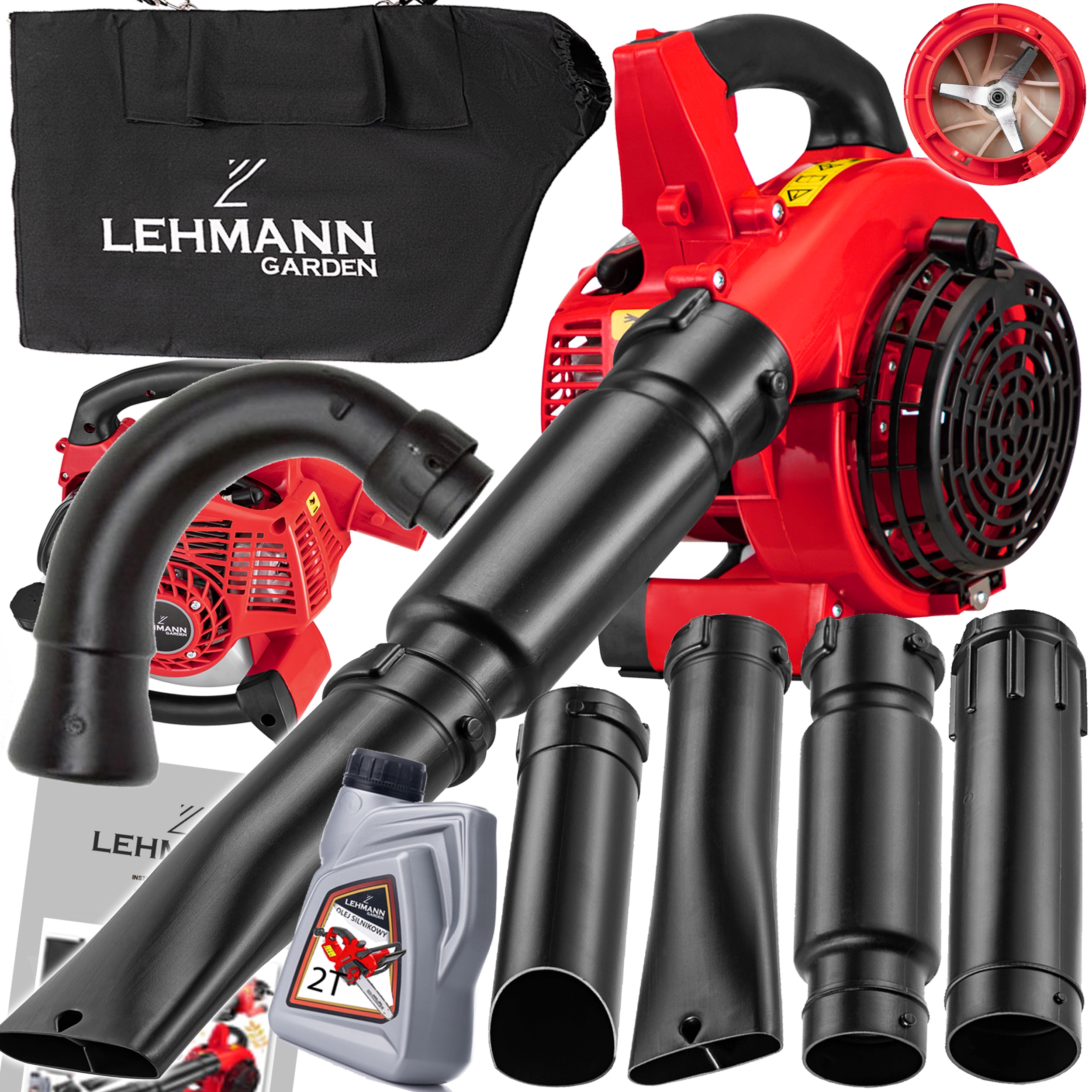 Benzínový fúkač s drvičom Lehmann 3,5 HP 50 l 4 kg